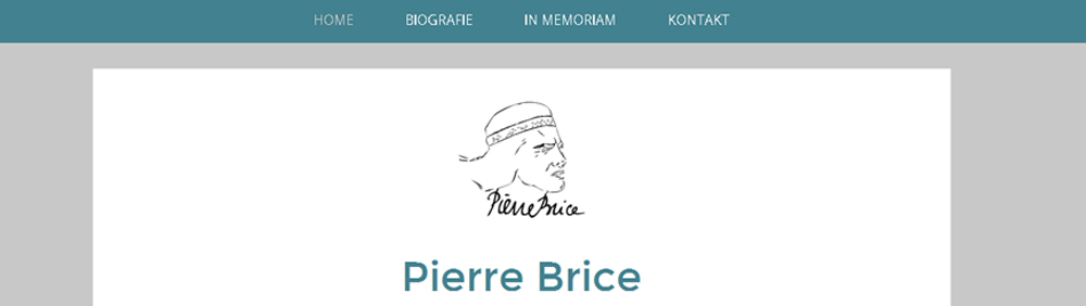 Pierre Brice, offizielle Webseite