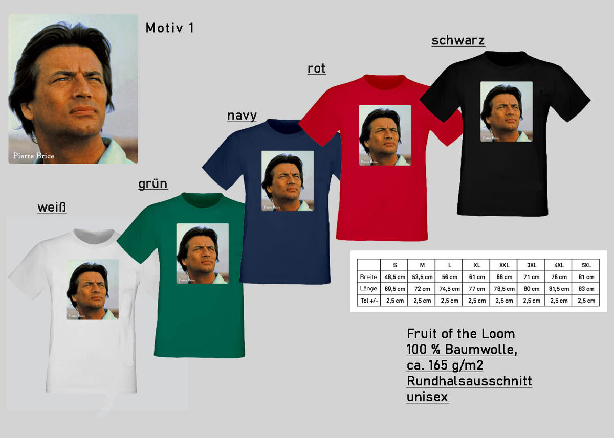 T-Shirts mit Pierre-Motiv (neue Motive)